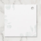 Eukalyptus and Bear Rustic Baby Dusche Vielen Dank Geschenkanhänger (Rückseite)