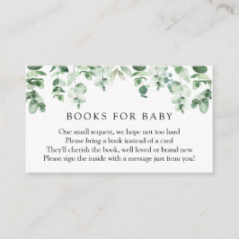 Eukalyptus and Greenery Books for Baby insert card