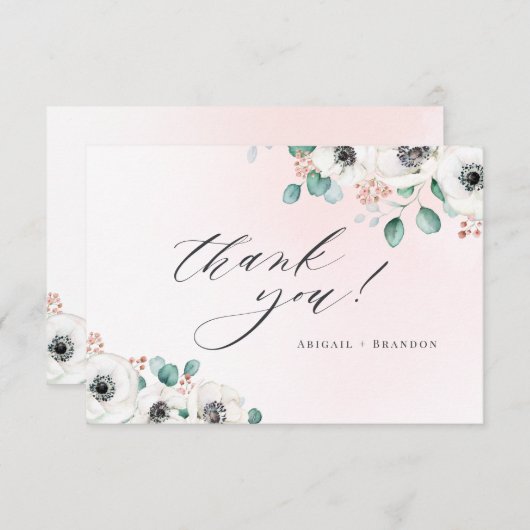 Eukalyptus anemone floral rustikale danke (Vorne/Hinten)