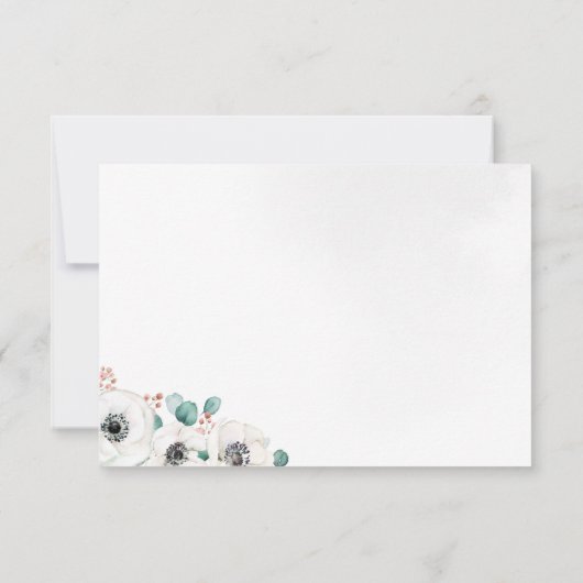 Eukalyptus anemone floral rustikale danke (Rückseite)