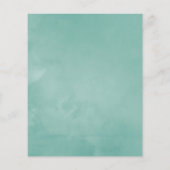 Eukalyptus Anemone Geometrische Hochzeit Flyer (Hinten)