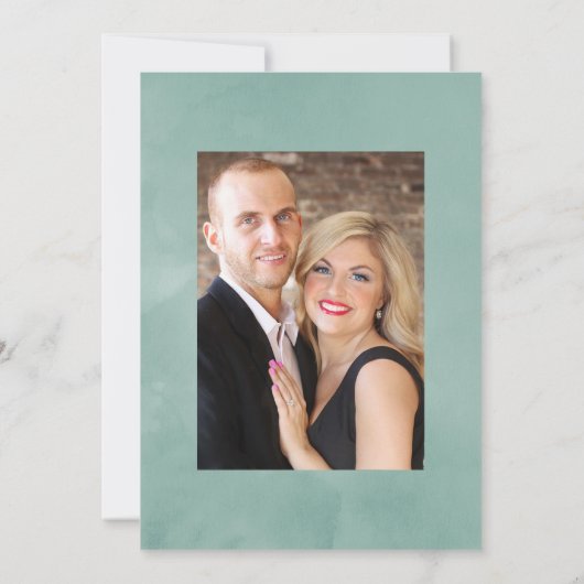 Eukalyptus-Anemone-Hochzeit Save The Date (Rückseite)