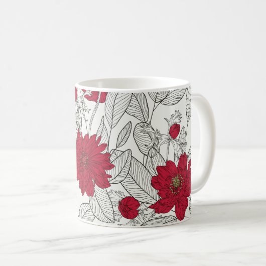 Eukalyptus Anemone Kaffeetasse (VorderseiteRechts)