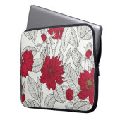 Eukalyptus Anemone Laptopschutzhülle (Vorderseite Links)