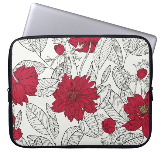 Eukalyptus Anemone Laptopschutzhülle (Vorderseite)