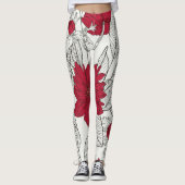 Eukalyptus Anemone Leggings (Vorderseite)