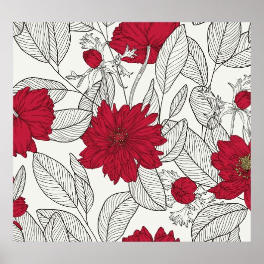 Eukalyptus Anemone Poster (Vorne)