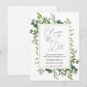 Eukalyptus - Ankündigung einer Hochzeit verschoben (Vorne/Hinten)