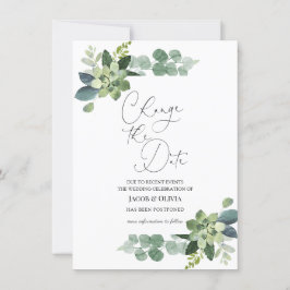 Eukalyptus - Ankündigung einer Hochzeit verschoben