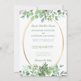 Eukalyptus Anspruchsvoller Hochzeitsempfang Einladung