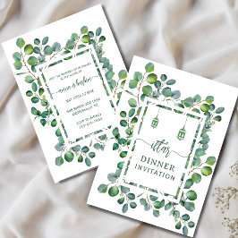 Eukalyptus-Aquarell botanisch Ramadan Iftar  Einladung