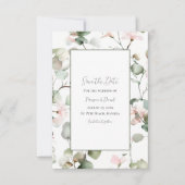 Eukalyptus-Aquarell-Flat-Save-the-Date-Karte Save The Date (Vorderseite)