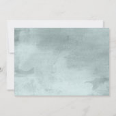 Eukalyptus | Aquarell Grüne Kinderdusche Einladung (Rückseite)