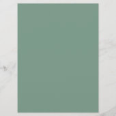 Eukalyptus-Aquarell-Grünzeug-Hochzeit Programm (Rückseite)