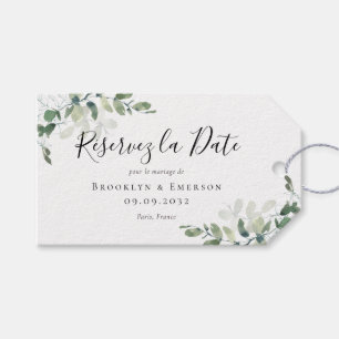 Eukalyptus Aquarell Hochzeit Save The Date Geschenkanhänger