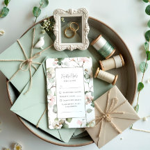 Eukalyptus-Aquarell-Hochzeitsantwortkarte