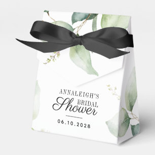 Eukalyptus-Aquarell-Laub-Brautparty Geschenkschachtel