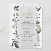 Eukalyptus-Aquarell Moderner botanischer Grau Einladung (Vorderseite)