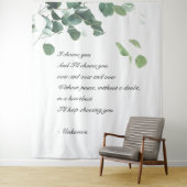 Eukalyptus-Aquarell Wandteppich (Beispiel)