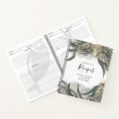 Eukalyptus-Aquarellbilder Blätter Brautparty Rezep Notizblock (Innenseite)