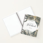 Eukalyptus-Aquarellbilder Blätter Grüne Notizblock (Innenseite)