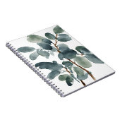 Eukalyptus - Aquarellblumen Notizblock (Rechte Seite)