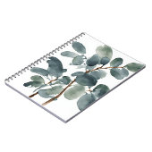 Eukalyptus - Aquarellblumen Notizblock (Linke Seite)