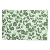 Eukalyptus-Aquarellgrün-Blätter Kissenbezug (Rückseite)