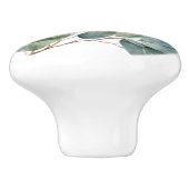 Eukalyptus-Aquarellpflanzen Keramikknauf (Seitenansicht)