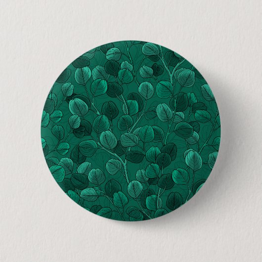 Eukalyptus auf Grün Button (Vorderseite)