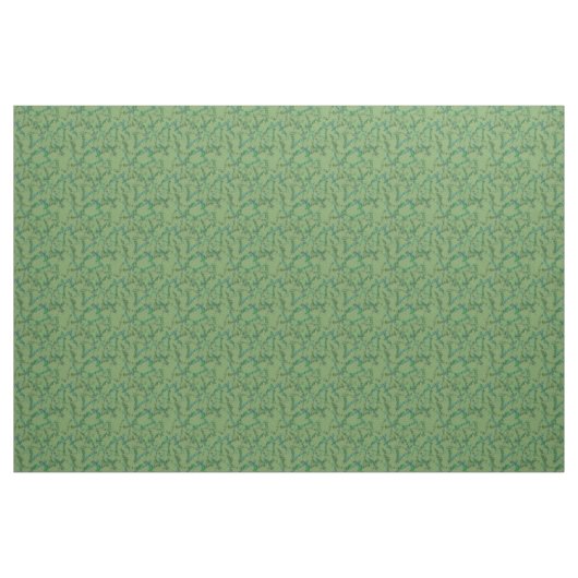 Eukalyptus auf Grün Stoff (Yard (91,4 cm))