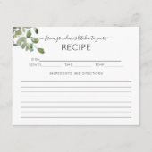 Eukalyptus aus der Grandma's Kitchen Recipe Card Begleitkarte (Vorderseite)