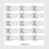 Eukalyptus aus grünem Blattwerk Aufkleber (Blatt)