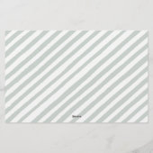 Eukalyptus Baby Dusche Eltern Ratschläge Wünsche Briefpapier (Rückseite)