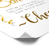 Eukalyptus Baby Dusche Wasserfarbe Mimosa Bar Zeic Poster (Ecke)