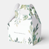 Eukalyptus Baby Shower Sukkuläres botanisches Skri Geschenkschachtel (Rückseite)