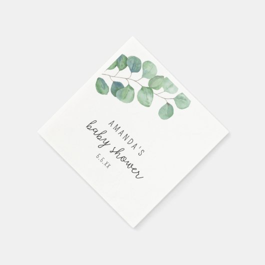 Eukalyptus - Babydusche Serviette (Ecke)