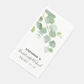 Eukalyptus Bachelorette Serviette (Ecke)