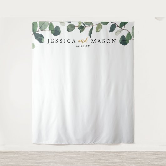 Eukalyptus Backdrop-Foto Wandteppich (Vorderseite)