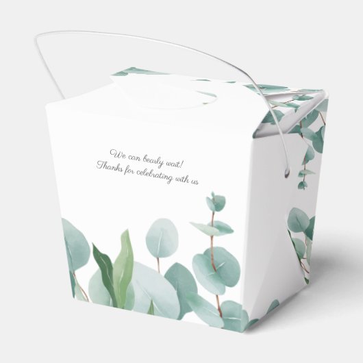 Eukalyptus Balloons Bear Baby Shooter Geschenkschachtel (Rückseite)