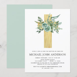 Eukalyptus Baptismus Grüne Einladung