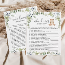 Eukalyptus-Bär, der Papa mit der besten Babydusche