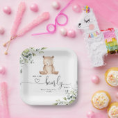 Eukalyptus-Bärendusche Pappteller (Party)