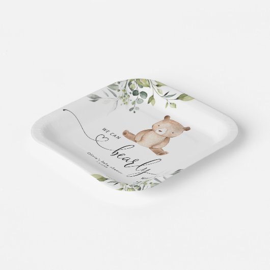 Eukalyptus-Bärendusche Pappteller (Gewinkelt)