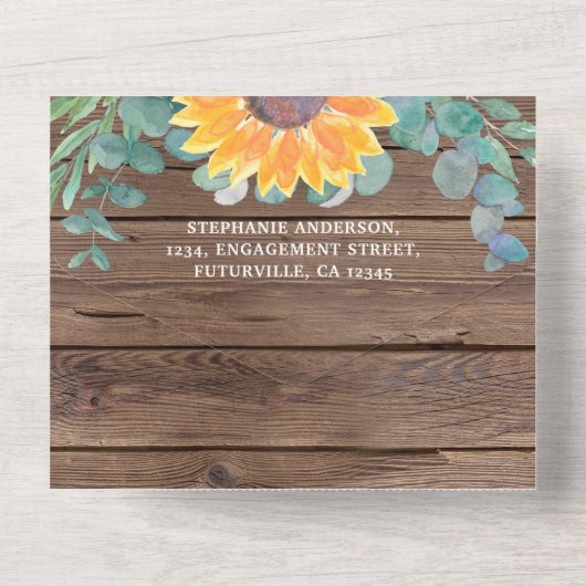 Eukalyptus-Bartholz All In One Einladung (Rückseite)