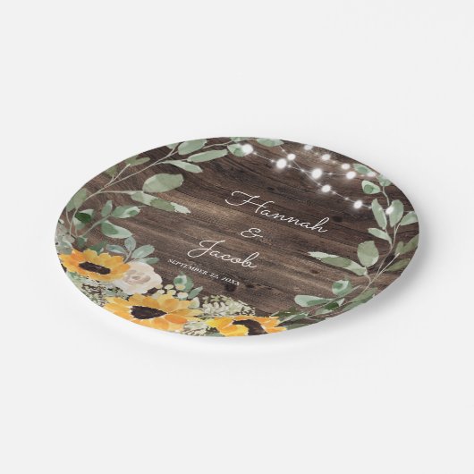 Eukalyptus-Bartholz Pappteller (Schrägansicht)