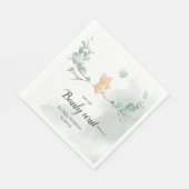 Eukalyptus Bear Baby Shower Serviette (Ecke)