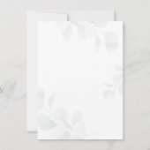 Eukalyptus Bear Babydusche, die wir frühzeitig abw Einladung (Rückseite)