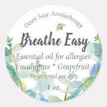 Eukalyptus Bee Essential Oil Aromatherapy Label
