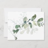 Eukalyptus-Beerdigung - Gedenkstein Vielen Dank Dankeskarte (Rückseite)